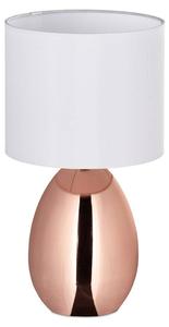 Настольная лампа Relaxdays Metall & Stoff, медно-белый