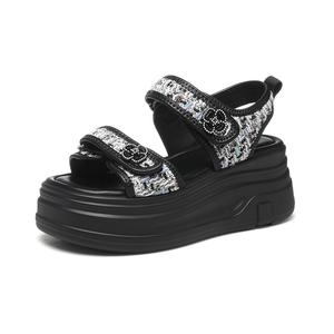 Пляжные сандалии женские Golden Silk Rabbit, Black