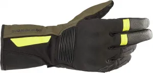Мотоциклетные перчатки Alpinestars Denali Aerogel Drystar (черно-зелено-желтые, размер S), Black/Green/Yellow