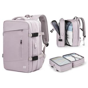 KEYSTREET Тканевый дорожный рюкзак унисекс разноцветный, Dusty Pink[with Wet-Dry Separation Pocket+Expandable Capacity]