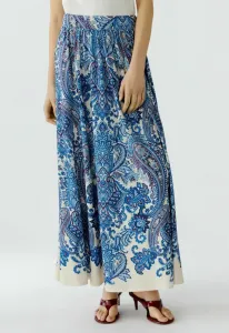 Длинная юбка Oui, Offwhite/Blue