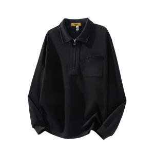 Свитшот Unisex Polo Collar Moderate Regular Jeep, черный