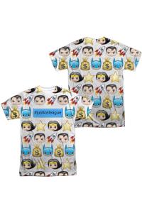 Хэштег DC Comics (принт спереди/сзади) футболка с коротким рукавом для взрослых из полиэстера Gildan, белый