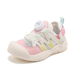 Износостойкие, легкие, амортизирующие, дышащие, низкие, детские кроссовки для повседневной носки ABC KIDS, белый/розовый/желтый