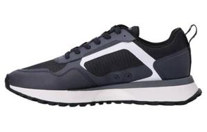 Кроссовки HUGO BOSS Logo-print Mesh Sneakers, темно-синий