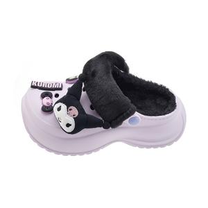 Клоги женские Sanrio, Kuromi[фиолетовый]Cotton Slipper