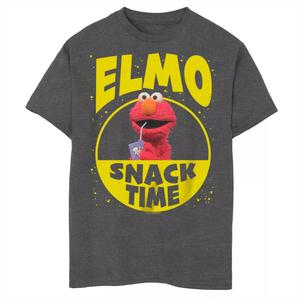 Футболка с логотипом Elmo Snack Time для мальчиков 8–20 лет «Улица Сезам» Licensed Character
