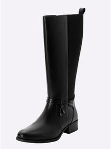 Сапоги с широким голенищем черного цвета sheego