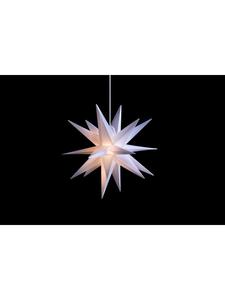 Sterntaler Декоративная звезда | Пластиковая рождественская звезда | 18-конечная складная звезда | Белая |