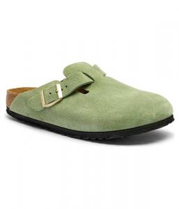 Кожаные мюли обувь Бостон Birkenstock, зеленый