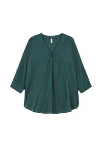 Туника структурированного вида Sheego, темно-зеленый