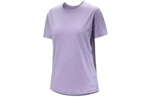 Футболки Remige женские с круглым вырезом, средней толщины Arcteryx, rock frost фиолетовый/velocity