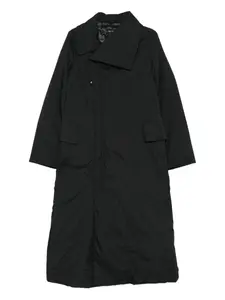 Плащ с асимметричным воротником Y-3, черный