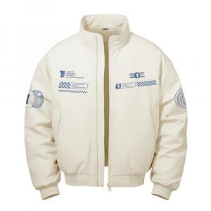 Пуховик Unisex Stand Collar Thickened HUANQIU, экрю[padded and thickened]