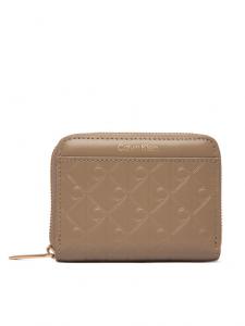 Кошелек Emblem Aop Embossed Zip Around LV04F1081G Calvin Klein, бежевый