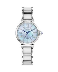 Классические часы Eco-Drive Dress, 29,5 мм Citizen, цвет White
