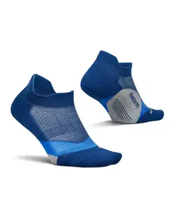 Элитные легкие носки No Show Tab с амортизацией - спортивные носки с целевым компрессионным эффектом Feetures, синий