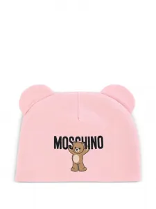 Шапка бини с ушками Moschino Kids, розовый