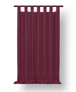 Штора с рюшной лентой Haus und Deko, красный