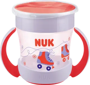 Чашка для питья Evolution Mini Magic Cup красный/фиолетовый 160 мл 1 шт. NUK