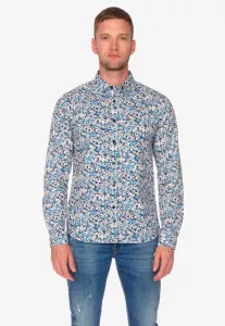 Рубашка Le Temps Des Cerises с длинными рукавами "ARIAS", со стильным цветочным узором, синий