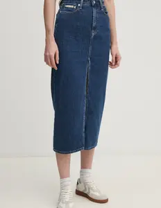 Джинсовая юбка Calvin Klein Jeans, темно-синий