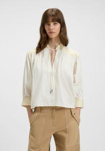 Блуза BOSS Blouse, Natural Eighteen/White