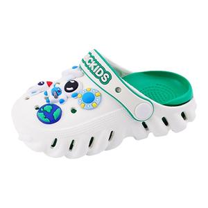 Тапочки для детей от 3 до 7 лет ABC KIDS, белый/зеленый