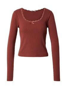 ABOUT YOU Лонгслив 'Sanja' в цвете Chestnut Brown