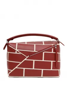 Большая сумка на плечо Puzzle Edge LOEWE, красный