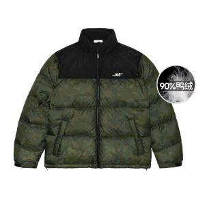 Пуховик унисекс Jrs, Армейский Зеленый