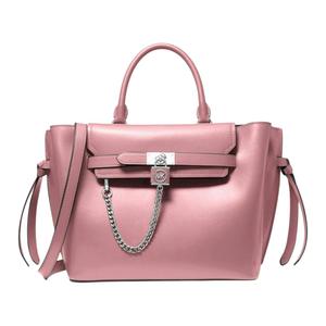 Гамильтон Легаси Кожаная Сумка Через Плечо, Кроссбоди, Женская Сумка Темно-Розовая MICHAEL KORS