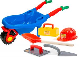 Большая садовая тачка для песка + набор каменщиков из 5 предметов HEMAR