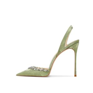 YUTIANAI Женские туфли на высоком каблуке, травянисто-зеленые