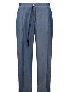 Брюки из льняной смеси LIU JO, синий