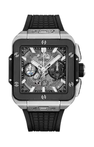 Часы square bang unico titanium ceramic 42mm Hublot