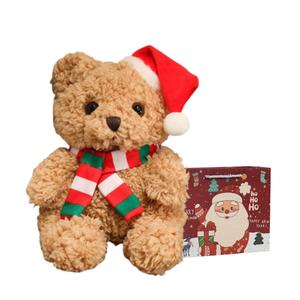 Плюшевая кукла Санта Клаус, милый медвежонок, высота 23 см OU DI PIG