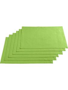 Redbest  Набор хлопковых салфеток под тарелки, 6 штук, дизайн «Сиэтл», яблочно-зеленый цвет