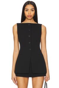 Топ с жилетом Lyla Eaves, black