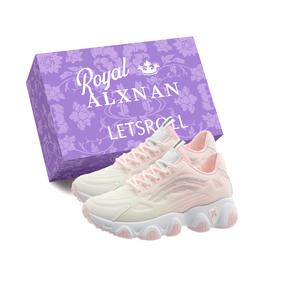 Alxnan Женские кэжуал кеды лоу топ с коробкой - розовые+коробка, цвет Pink+Box