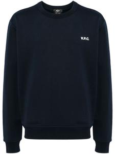 A.P.C. футболка с логотипом, синий