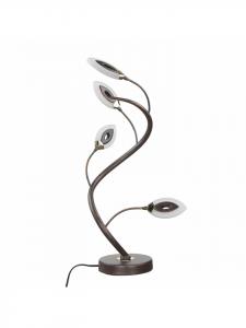 Настольная лампа, класс энергоэффективности F (Ш)27 x (Д)27 x (В)45 см, цвет ржаво-коричневый с золотистым оттенком