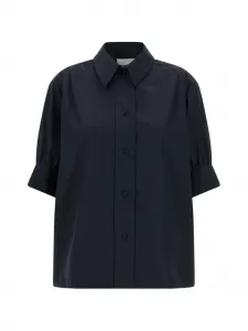 Рубашка с заостренным воротником Jil Sander, синий