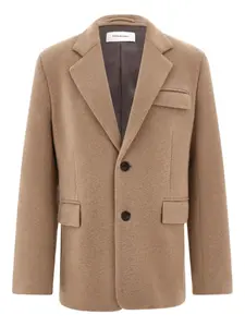 Однобортный пиджак с карманами Ferragamo, нейтральный