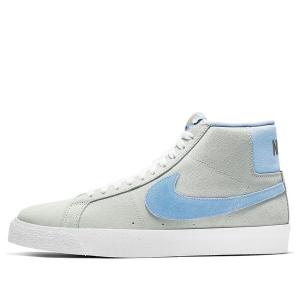 Кроссовки blazer mid sb 'smoke grey psychic blue' Nike, серый