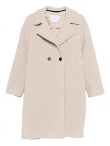 Двубортное пальто из букле Harris Wharf London, нейтральный