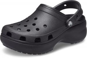 Женские сабо Crocs Classic на платформе, черный
