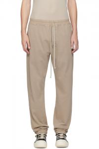Rick Owens Drkshdw Бежевые спортивные штаны Concordians Berlin на завязках