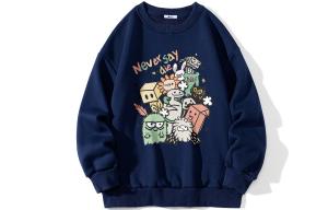 Толстовка Warrior Huichao Riding The Wind Collection Унисекс, персиковая с флисовой подкладкой