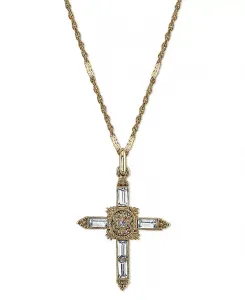 Ожерелье с подвеской-крестиком из 14-каратного золота, 18 дюймов Symbols Of Faith, none